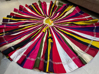 Rayon Cotton 100 Plates Chaniya With Heavy Kali Finishing