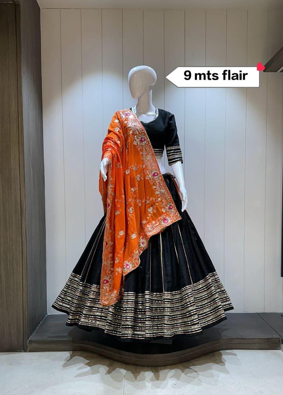 Pure Roman Silk Choli For Navratri Patola Lehenga Festival Outfit Gamthi Work Garba Night
