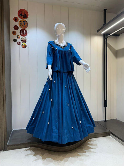 Pure Georgette Fabric Black Chaniya Choli for Navratri Patola Lehenga