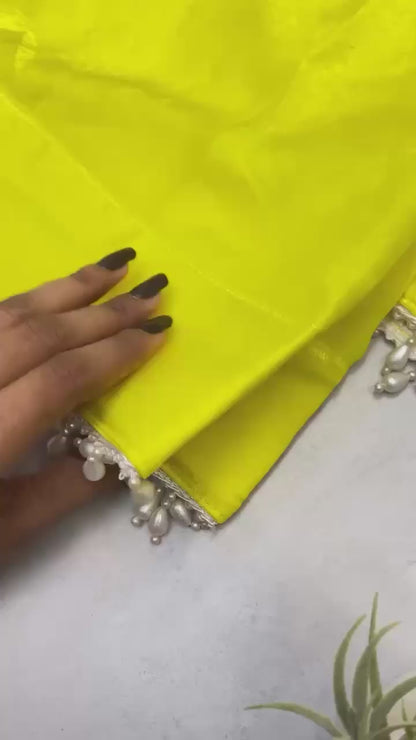 Exclusive Designer Sequance Embroidery Work Farsi Salwaar Suit With Dupatta