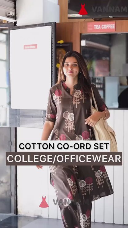 Cotton Roman Silk Beautiful Heavy Jaipuri  Printed Cotton Fabric CORD-SET India Ethnic Women Festive Party set Bride Wedding