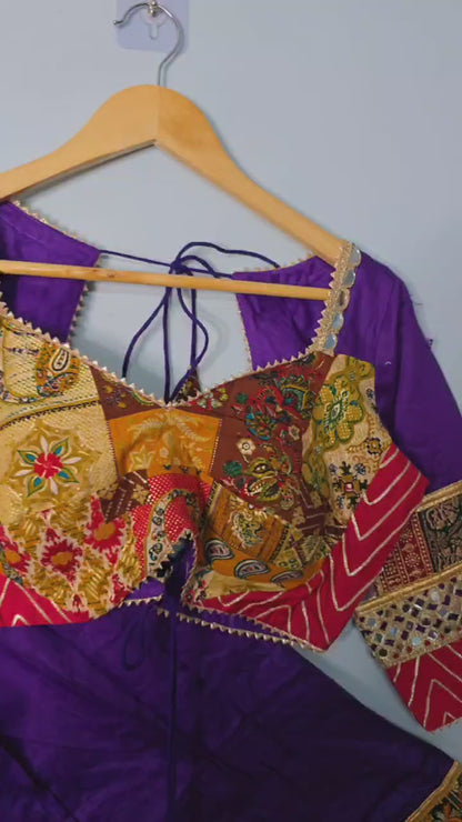 Pure Jam Satin Silk Fabric Base Crape Lining In Skirt Work Combination Chaniya Choli